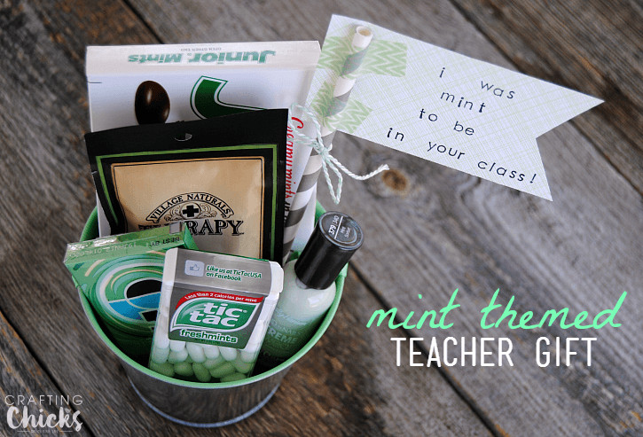Inexpensive Thank You Gift Ideas
 Mint Themed Teacher Gift Easy & Affordable