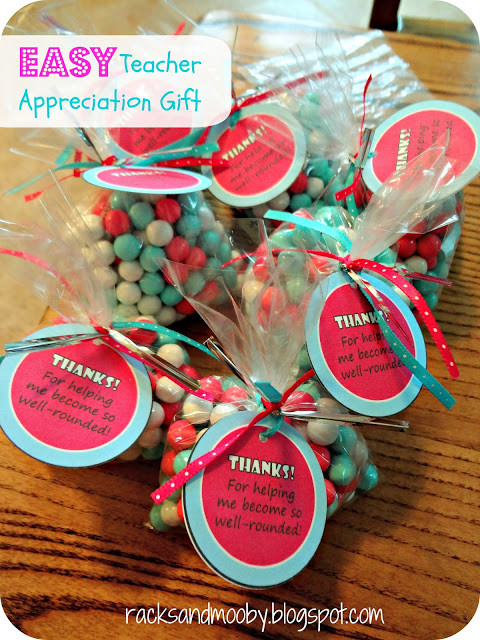 Inexpensive Thank You Gift Ideas
 RACKS and Mooby Inexpensive and Easy Teacher Appreciation