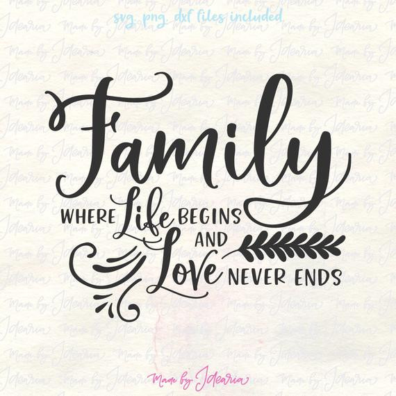 Inspirational Quote About Family
 Family svg family svg sayings family svg files family