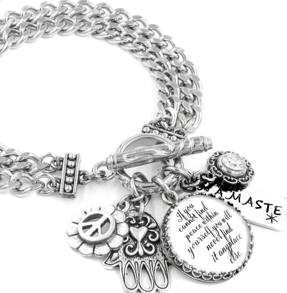 Inspirational Quote Bracelet
 Inspirational Bracelet Silver Inspirational Quote Jewelry