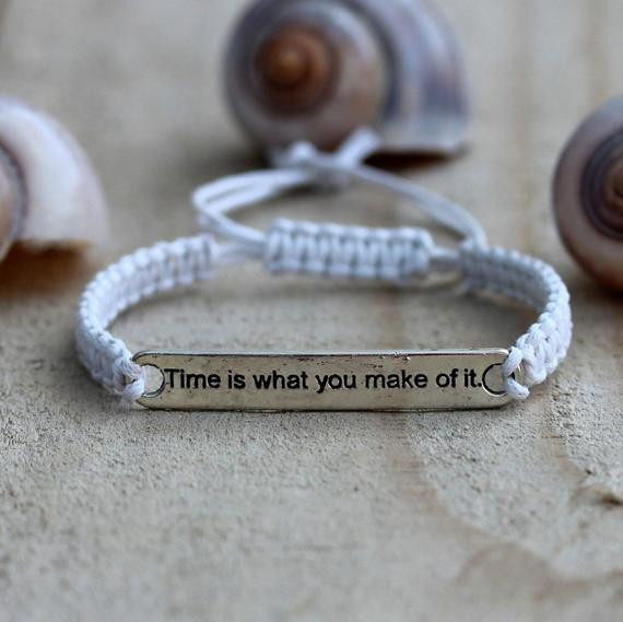 Inspirational Quote Bracelet
 Inspirational quotes bracelets Engraved bracelet for women