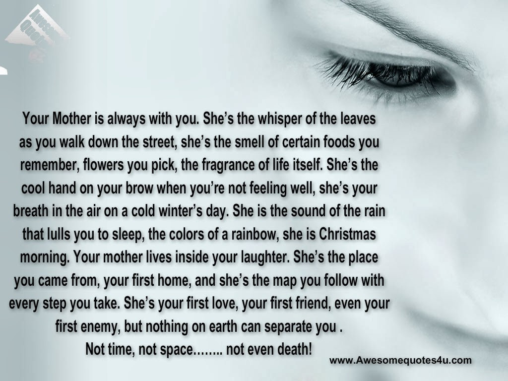 Inspirational Quotes About Death Of A Mother
 Remembering A Mothers Death Quotes QuotesGram