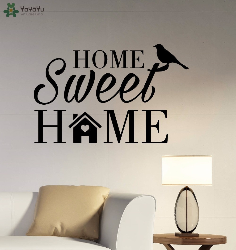 Inspirational Quotes About Home
 YOYOYU Wall Decal Inspirational Quotes Home Sweet Home