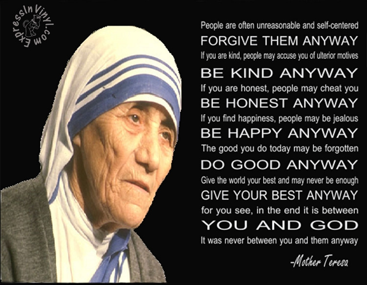Inspirational Quotes Mother Theresa
 Mother Teresa Quotes QuotesGram