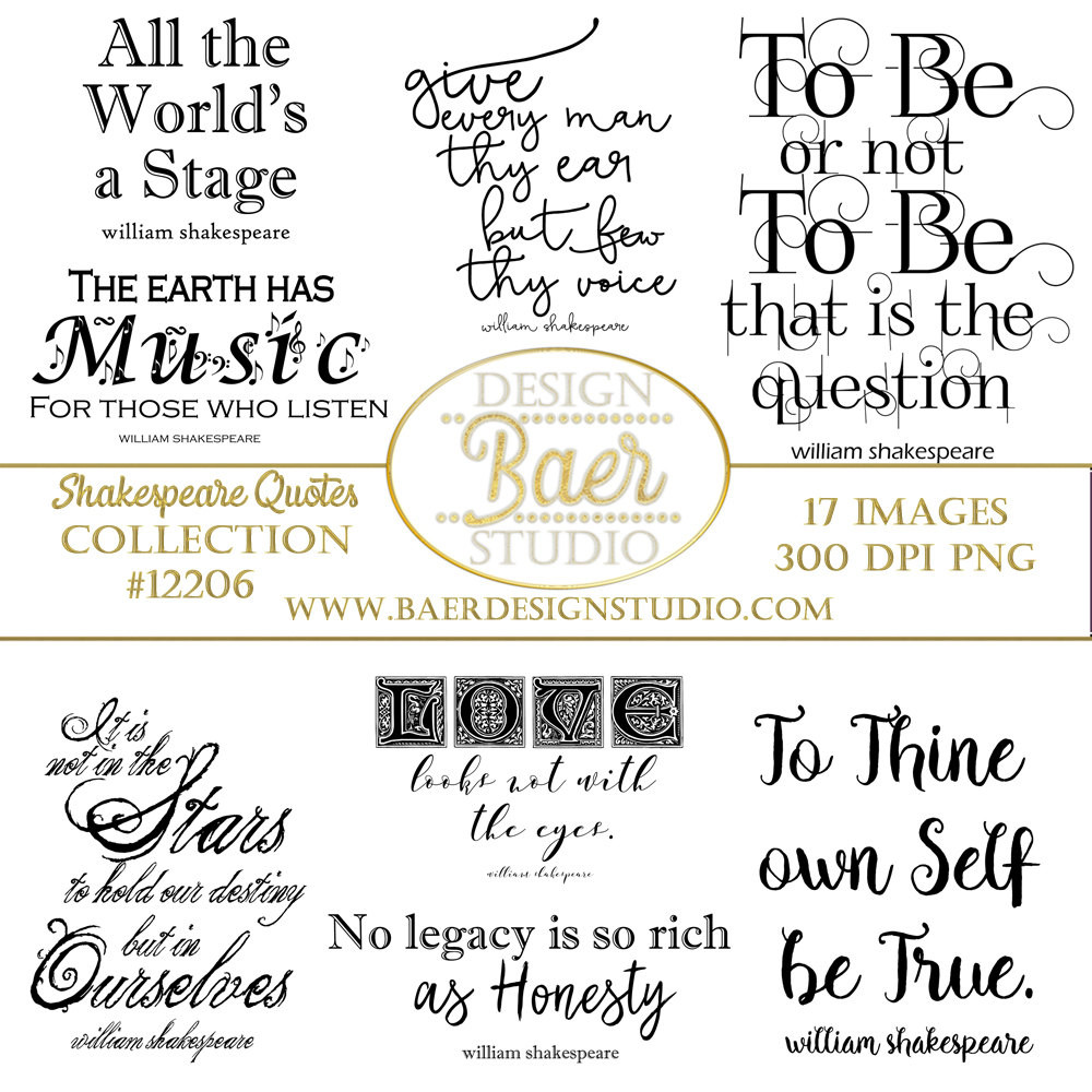 Inspirational Shakespeare Quotes
 Shakespeare Quotes Inspirational Quotes by BaerDesignStudio