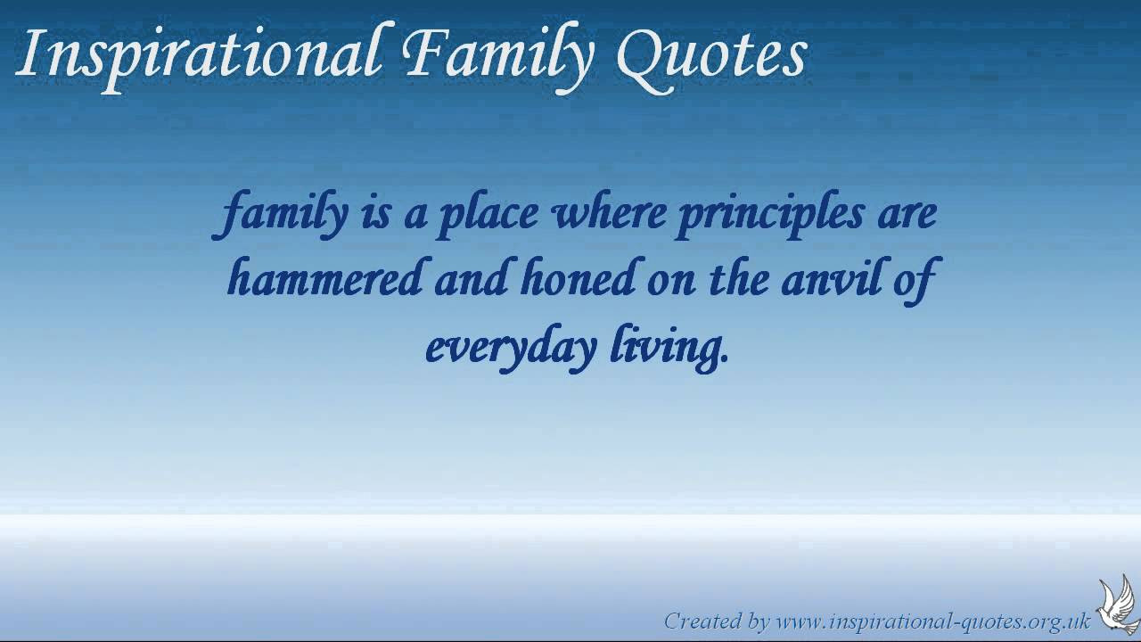 Inspiring Family Quotes
 Inspirational Family Quotes