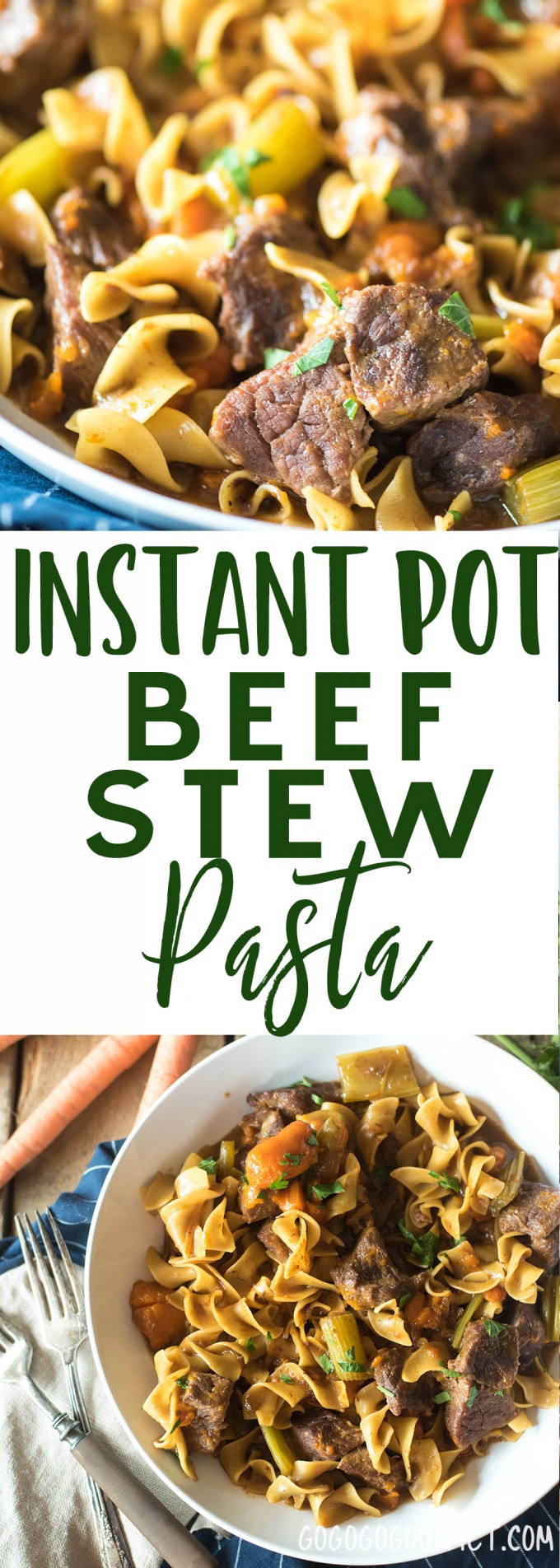 Instant Pot Gourmet Recipes
 Instant Pot Beef Stew Pasta Go Go Go Gourmet