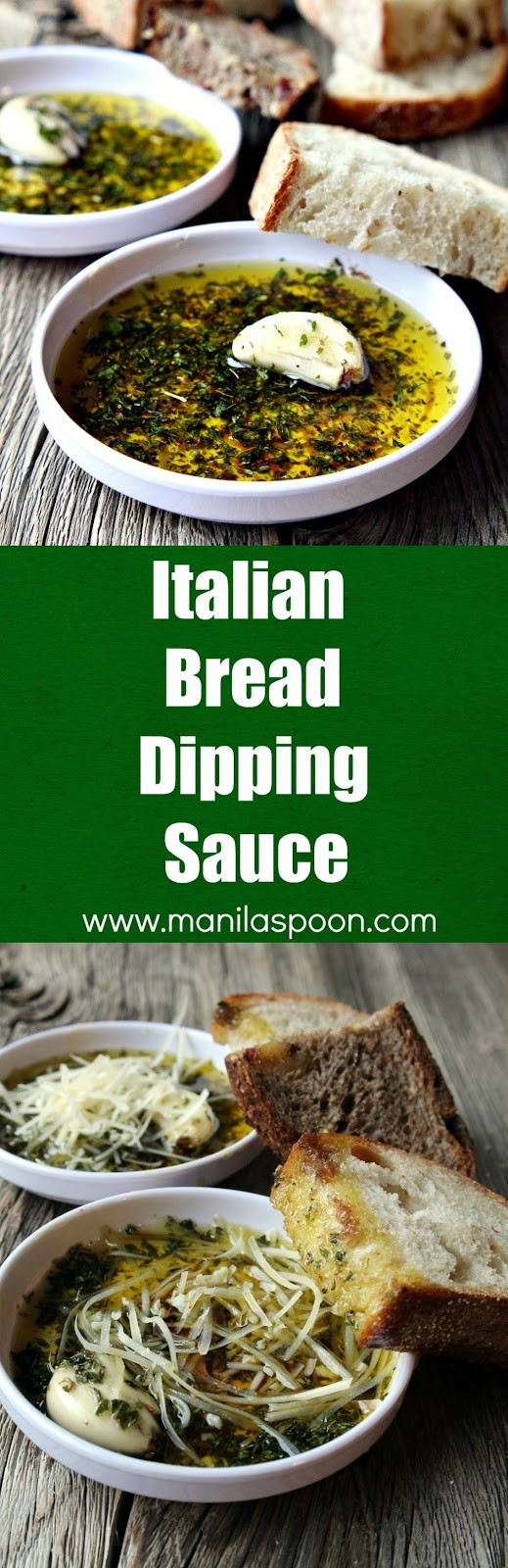 Italian Bread Dipping Oil
 Italian Bread Dipping Oil Sauce Manila Spoon