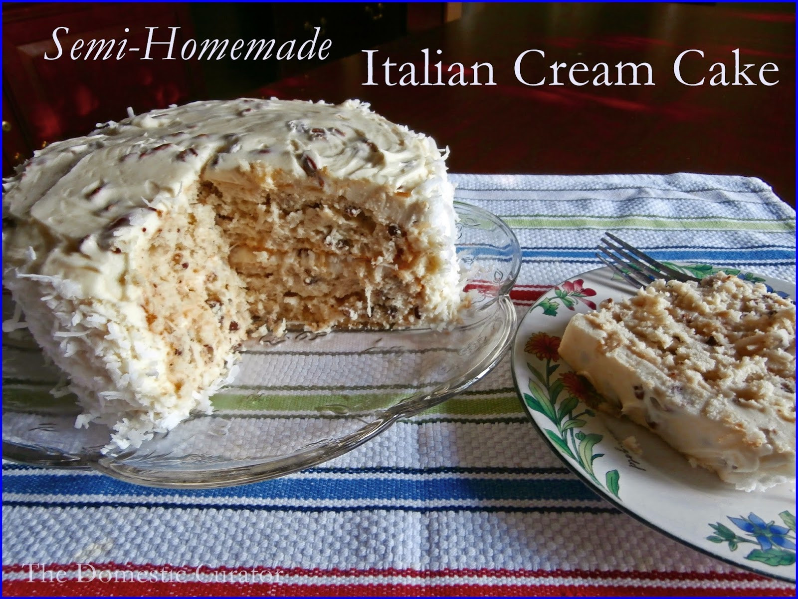 Italian Cream Cake Recipes
 The Domestic Curator Semi Homemade Italian Cream Cake