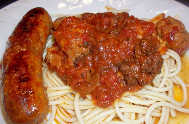 Italian Sausage Spaghetti Sauce
 Moms Spaghetti Sauce With Sausage Recipe Italian Food