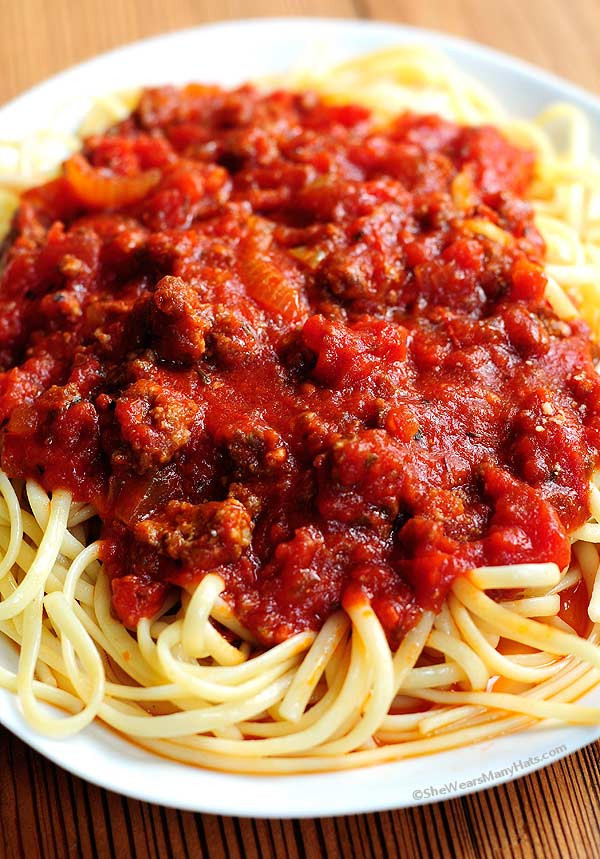 Italian Sausage Spaghetti Sauce
 spaghetti sauce with italian sausage and ground beef