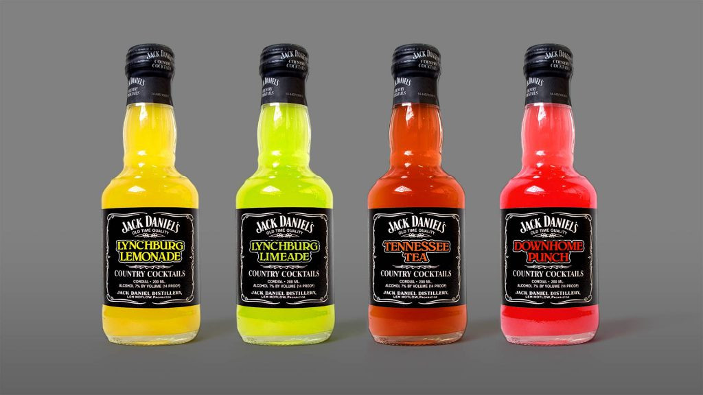 Jack Daniels Country Cocktails
 Jack Daniels – Country Cocktails Brand and Packaging