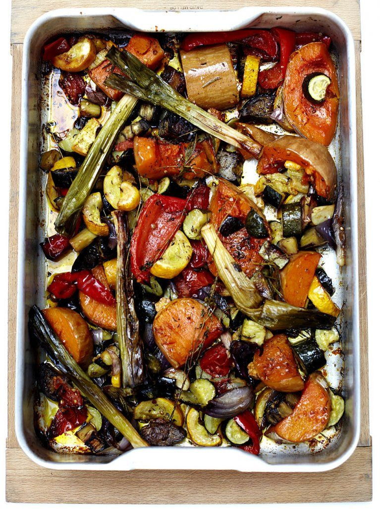 Jamie Oliver Roasted Vegetables
 Roasted ve ables Recipe