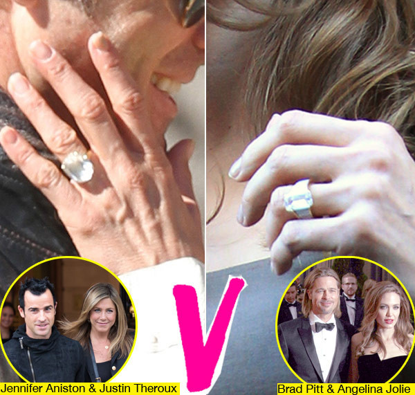 Jennifer Aniston Wedding Ring
 Jennifer Aniston V Angelina Jolie Engagement Ring