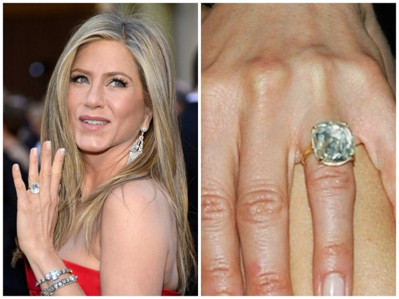 Jennifer Aniston Wedding Ring
 Princess Cuts And Platinum Best Hollywood & Bollywood