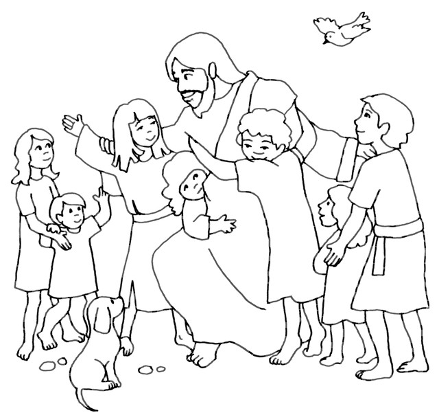 Jesus Children Coloring Page
 Bible Club 26 Ephesians 6 1 4 Seeds Family Worship