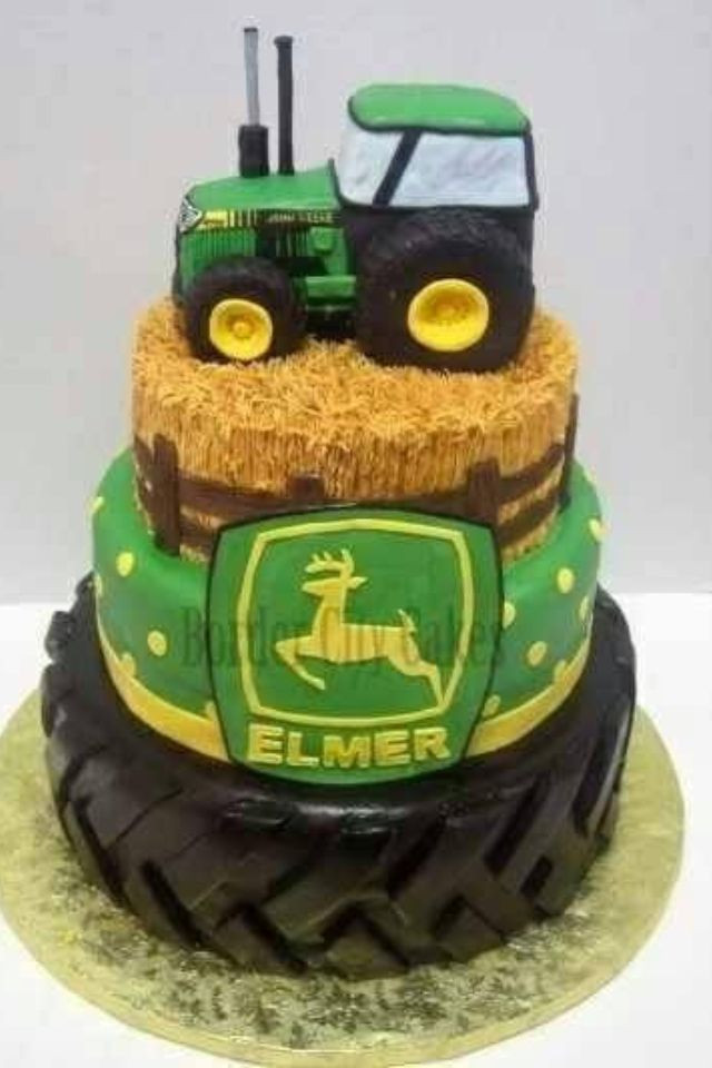John Deere Birthday Cakes
 17 Best images about John Deere Tractor Cakes on Pinterest