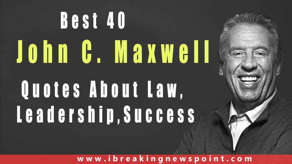 John best. Say Maxwell.