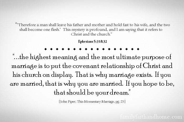 John Piper Marriage Quote
 Quote of the Week John Piper on Marriage