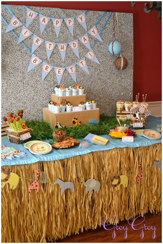 Jungle Themed Birthday Party
 Love Laugh and Plan Jungle Themed Birthday Party