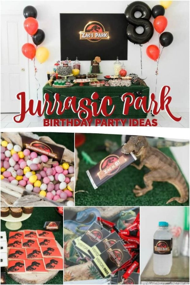 Jurassic Park Birthday Party
 A Jurassic Park Inspired Boy’s Dinosaur Birthday Party