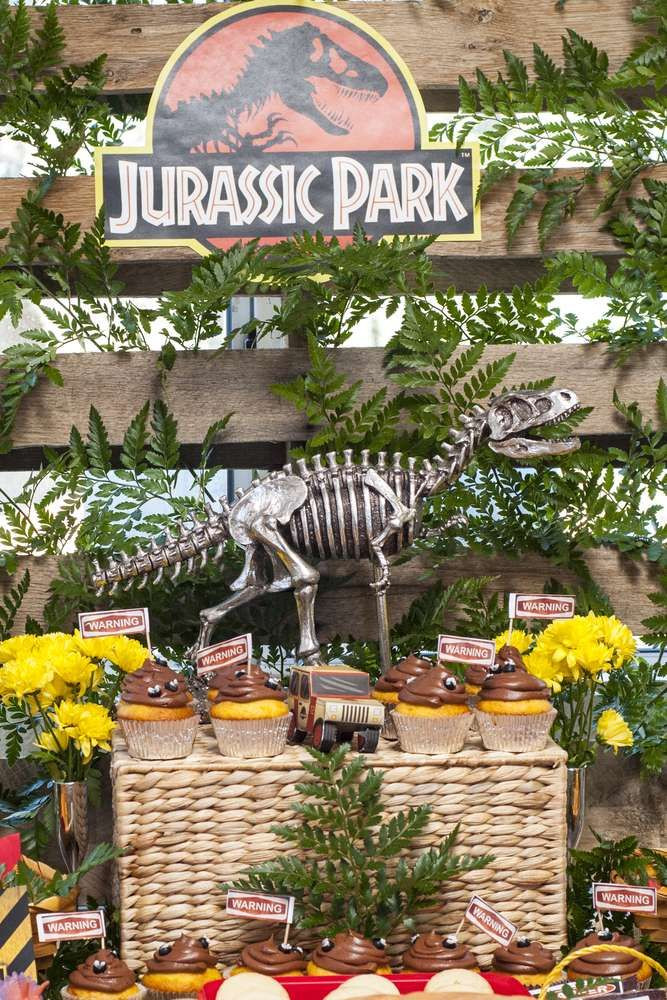 Jurassic Park Birthday Party
 Jurassic Park birthday party dessert table See more party