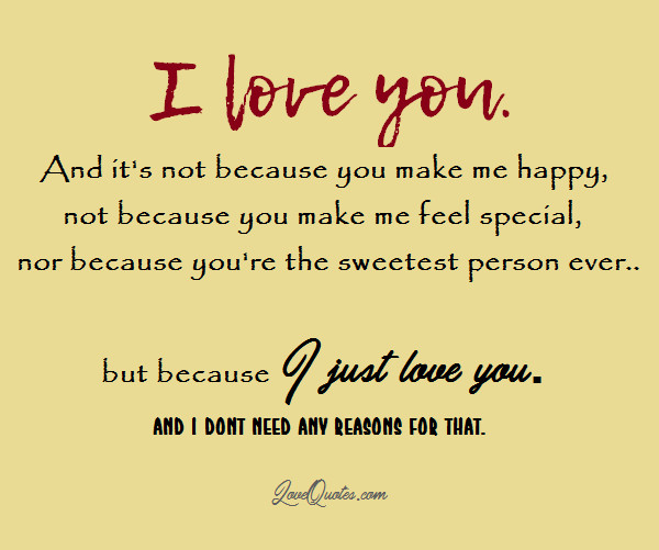 Just Love Me Quotes
 I Just Love You Quotes – Jalvis Quotes