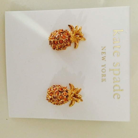 Kate Spade Pineapple Earrings
 kate spade Jewelry Nwt Pineapple Stud Earrings