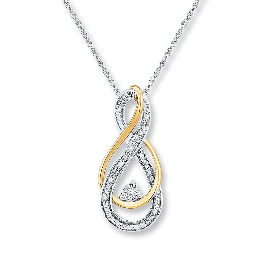 Kay Jewelers Infinity Necklace
 Kay Infinity Necklace 1 20 ct tw Diamonds Sterling