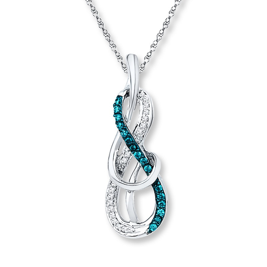 Kay Jewelers Infinity Necklace
 Kay Infinity Symbol Necklace 1 6 ct tw Diamonds Sterling