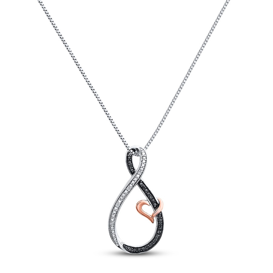 Kay Jewelers Infinity Necklace
 Infinity Necklace Diamond Accents Sterling Silver 10K Gold