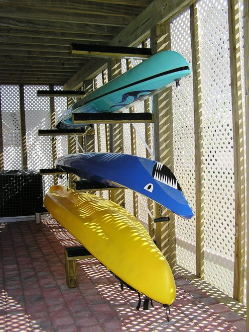 Kayak Storage Racks DIY
 Sail Useful How to make a vertical kayak rack
