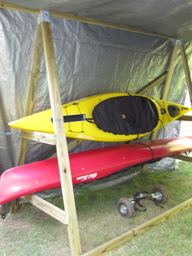 Kayak Storage Racks DIY
 riding with dogs homemade kayak rack storage unit