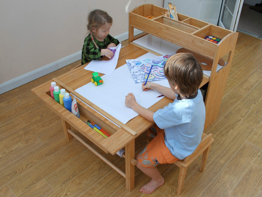 Kids Art And Crafts Table
 Childrens Table and Two Chairs Arts and Crafts Activity