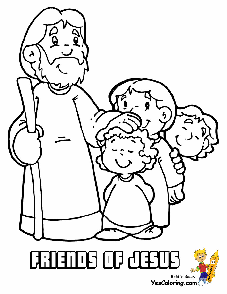 Kids Bible Coloring Page
 Fight Faith Bible Coloring Jesus Free