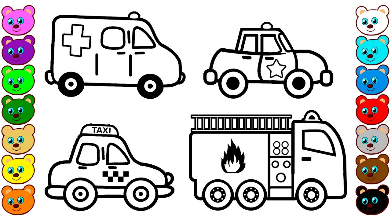 Kids Car Coloring Pages
 City Vehicles & Cars Coloring Pages for Kids