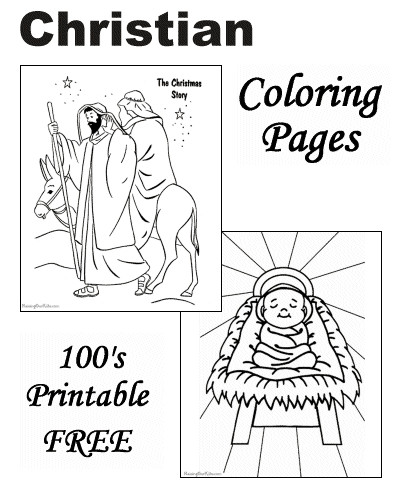 Kids Christian Coloring Pages
 Christian Coloring Pages The Christmas Story