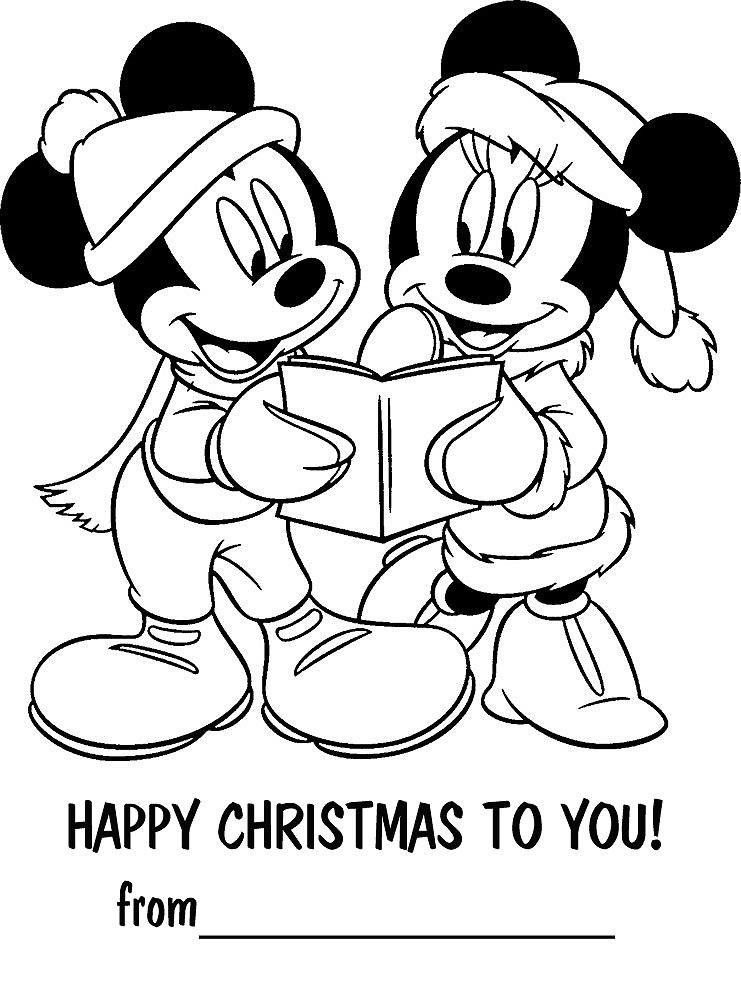 Kids Christmas Coloring Pages Printable
 DISNEY COLORING PAGES
