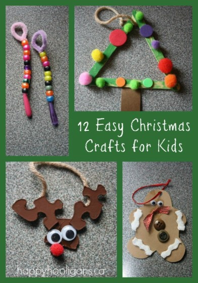 Kids Christmas Crafts Easy
 12 Easy Christmas Crafts for Toddlers Happy Hooligans