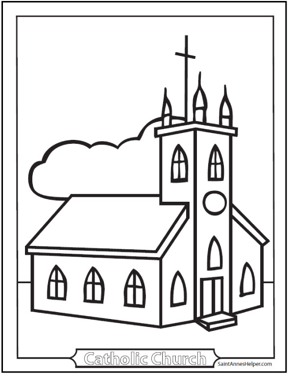 Kids Church Coloring Pages
 9 Church Coloring Pages From Simple To Ornate