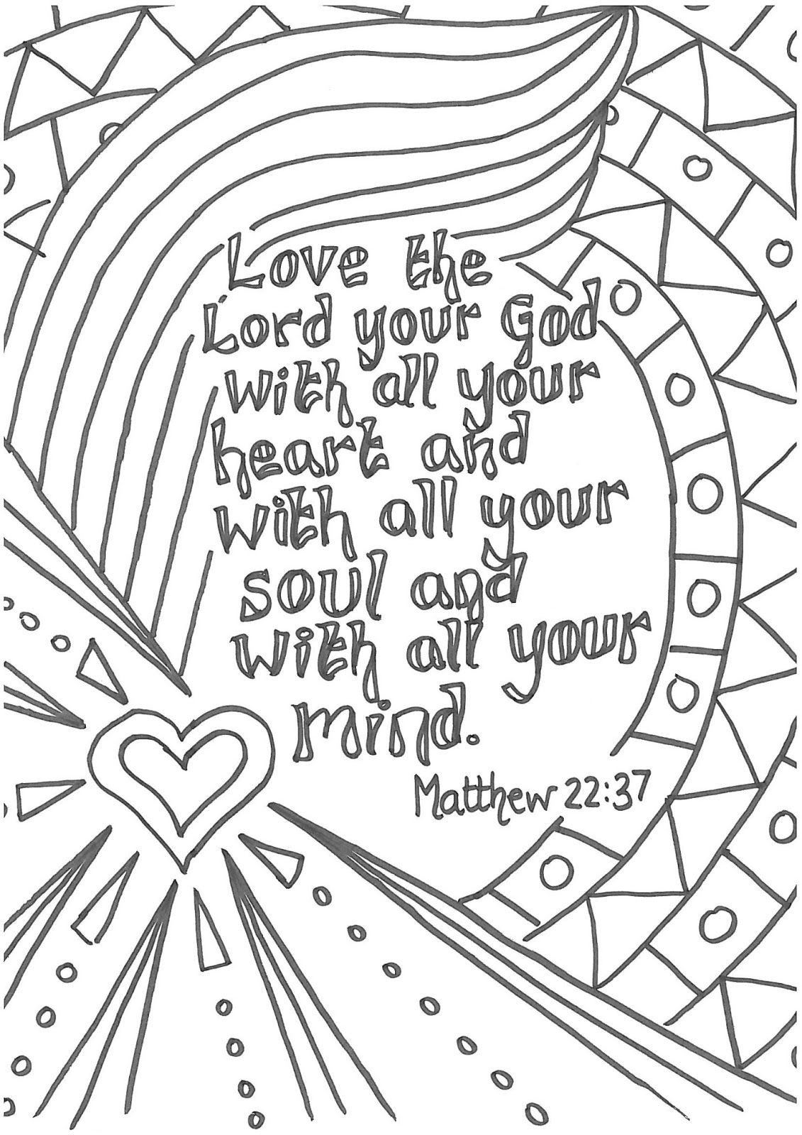 Kids Church Coloring Pages
 Bible Verse Coloring Pages