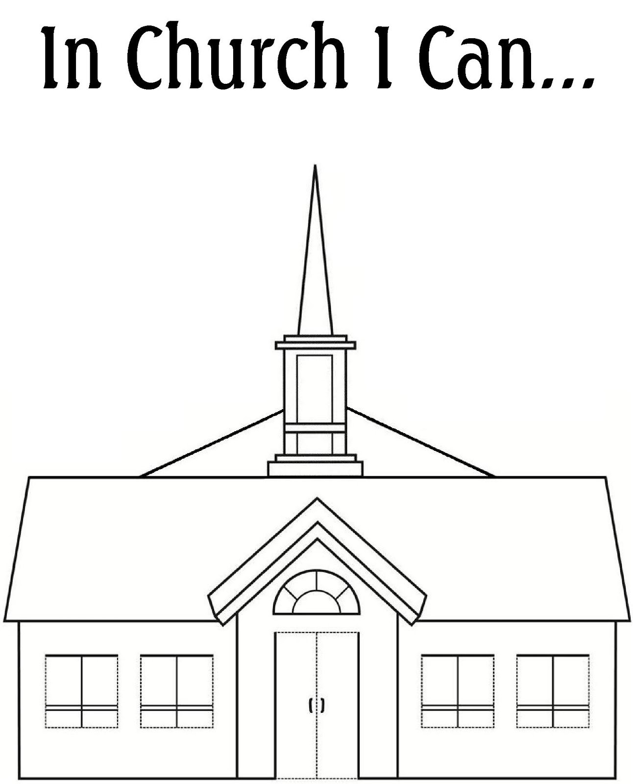 Kids Coloring Pages For Church
 RobbyGurl s Creations My Church Coloring Book