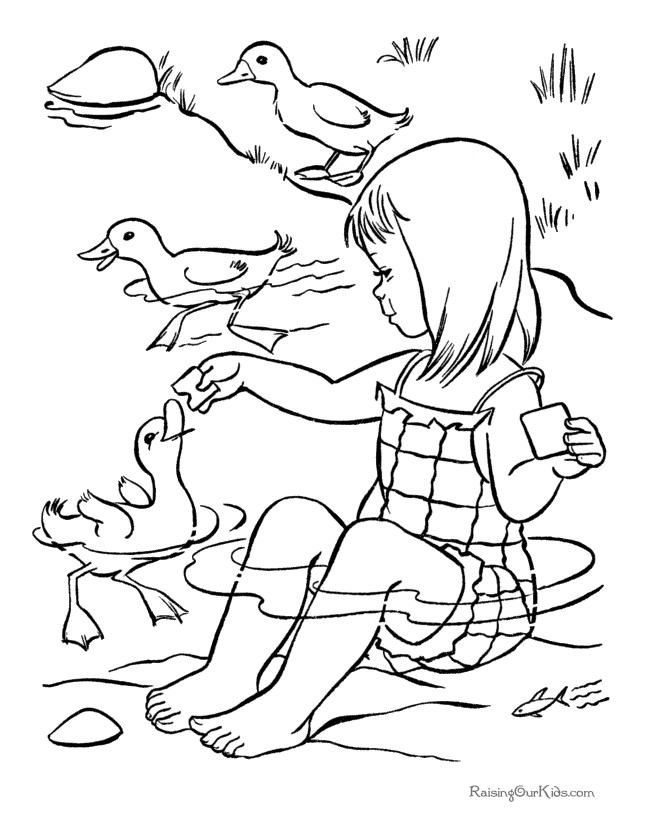 Kids Coloring Pages Summer
 Summer Coloring Pages part II