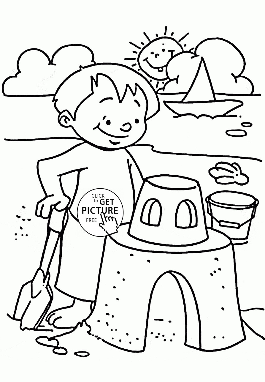 Kids Coloring Pages Summer
 27 Summer season coloring pages part 2