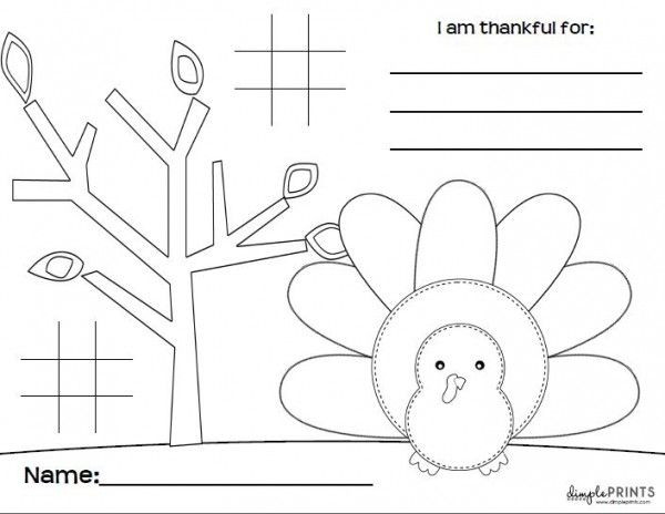 Kids Coloring Placemats
 Kids Thanksgiving Placemat Free Print 10 Additional