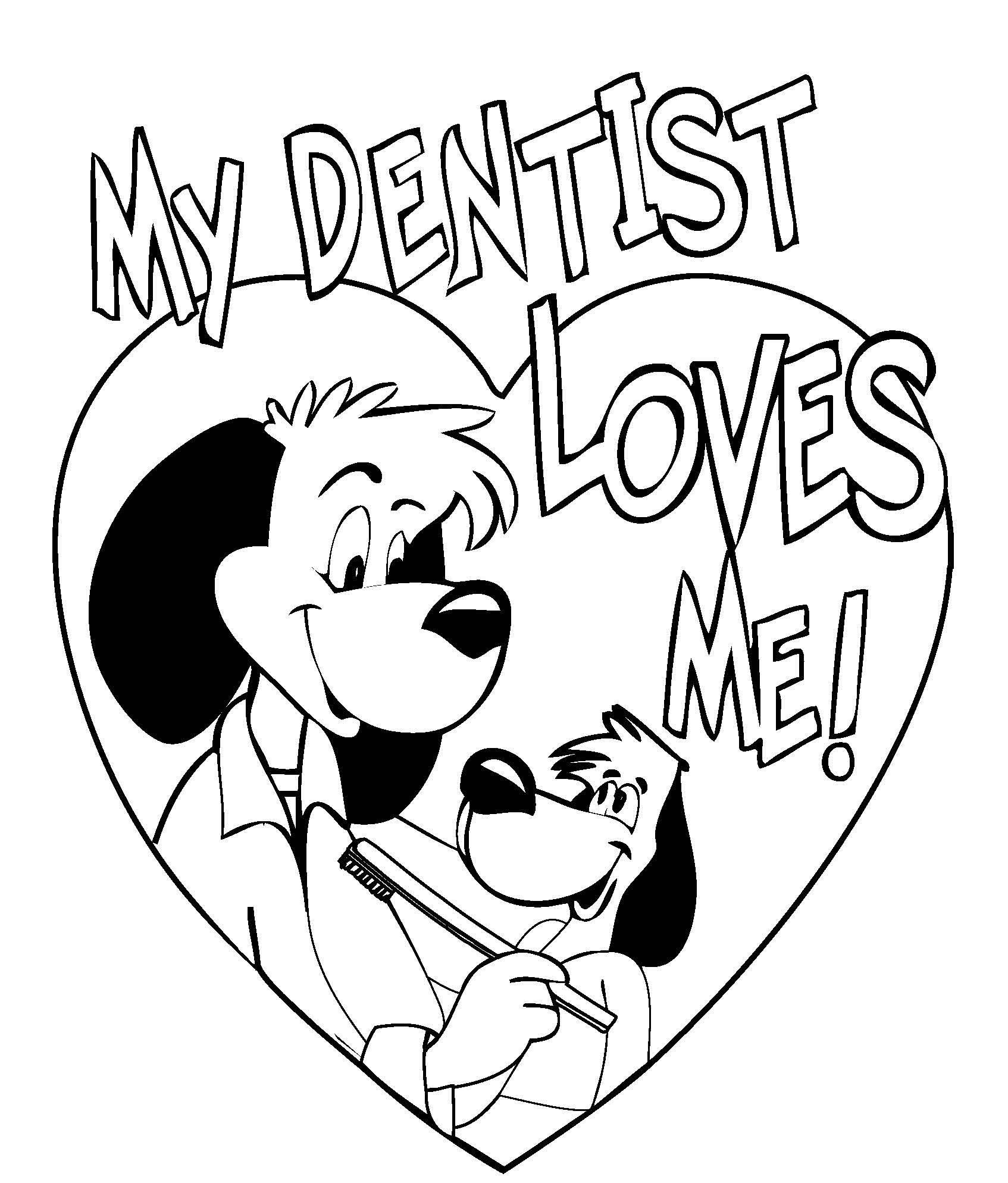Kids Dental Coloring Pages
 Some really cute Dental Coloring Pages