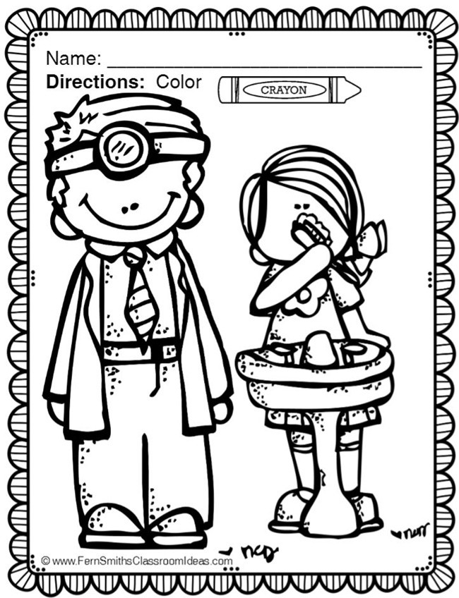 Kids Dental Coloring Pages
 Dental Health Month Coloring Page Teach Junkie