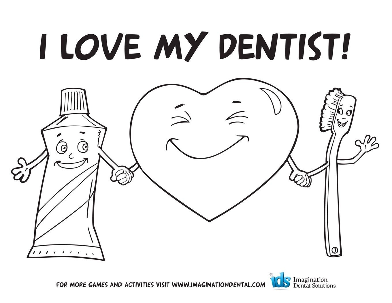 Kids Dental Coloring Pages
 Oral Hygiene Coloring Sheets