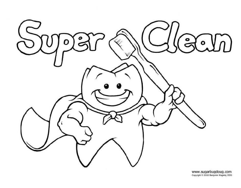 Kids Dental Coloring Pages
 Printable Dental Coloring Pages