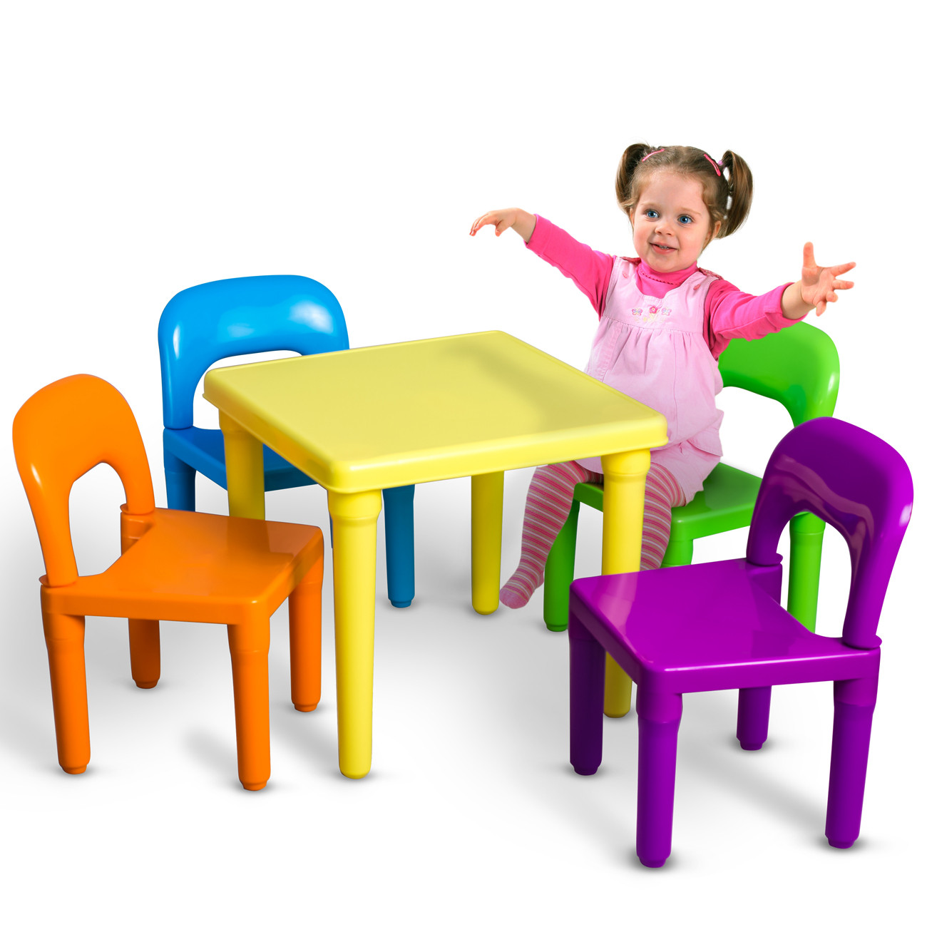 Kids Desk Table
 Kids Table and Chairs Play Set Toddler Child Toy Activity